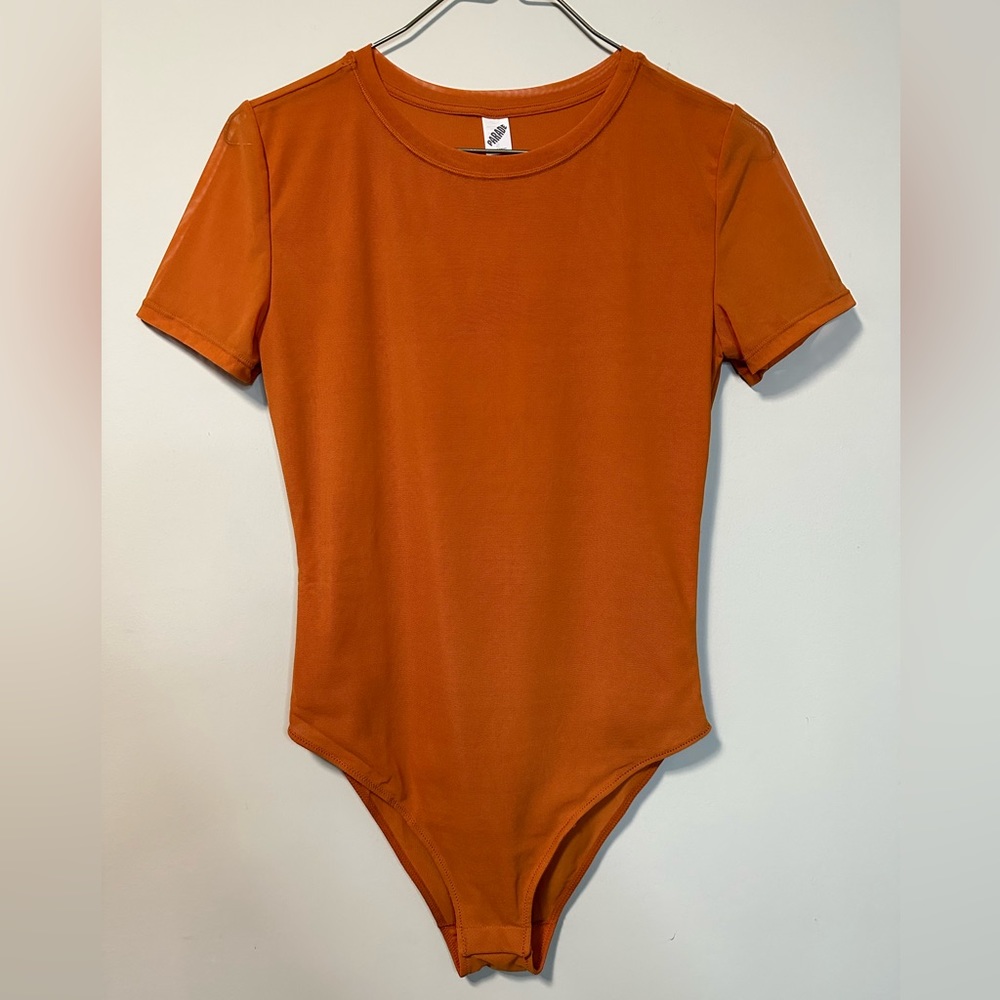 Parade Orange Bodysuit NWOT Size S